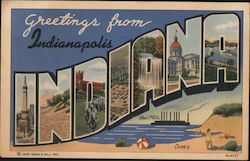 Greetings from Indianapolis Postcard