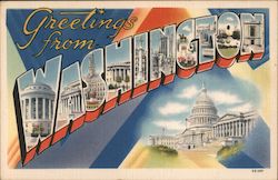 Greetings from Washington District Of Columbia Washington DC Postcard Postcard Postcard