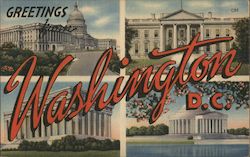 Greetings from Washington Postcard