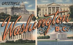 Greetings from Washington Postcard