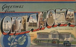 Greetings from Oklahoma Postcard