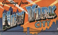 Greetings from New York City Postcard