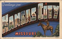 Greetings from Kansas City Postcard