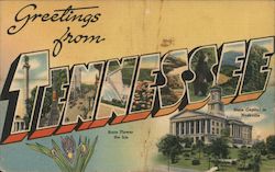 Greetings from Tennessee Postcard Postcard Postcard