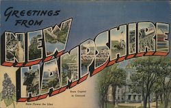 Greetings from New Hampshire Postcard