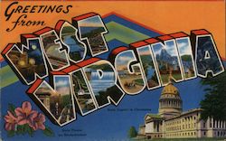 Greetings from West Virginia Postcard