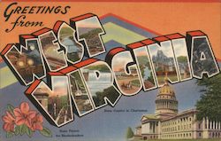 Greetings from West Virginia Postcard