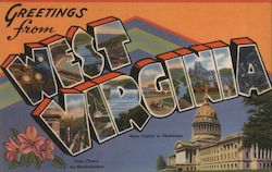 Greetings from West Virginia Postcard