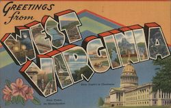 Greetings from West Virginia Postcard