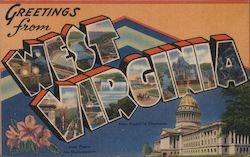 Greetings from West Virginia Postcard