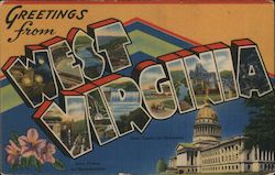 Greetings from West Virginia Postcard