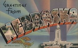 Greetings from Nebraska Postcard
