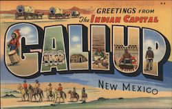 Greetings from Gallup New Mexico Postcard Postcard Postcard