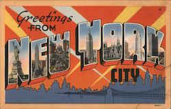 Greetings from New York City Postcard