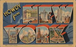 Greetings from New York Postcard Postcard Postcard