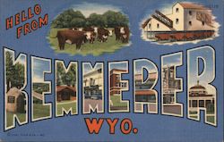 Greetings from Kemmerer Wyoming Postcard Postcard Postcard