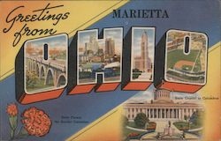 Greetings from Marietta Postcard