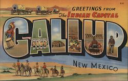 Greetings from Gallup New Mexico Postcard Postcard Postcard