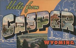 Greetings from Casper Wyoming Postcard Postcard Postcard