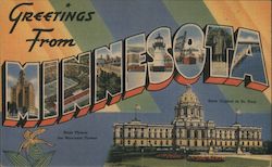 Greetings from Minnesota Postcard