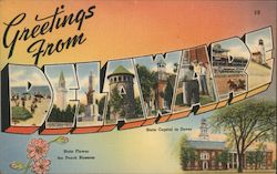 Greetings from Delaware Postcard