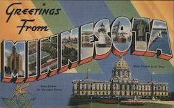 Greetings from Minnesota Postcard