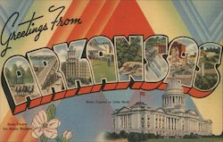 Greetings from Arkansas Postcard