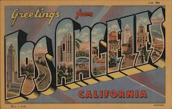 Greetings from Los Angeles Postcard