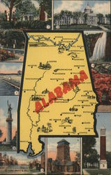 Greetings from Alabama Postcard