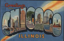 Greetings from Chicago Postcard