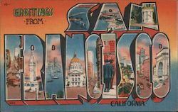 Greetings from San Francisco Postcard