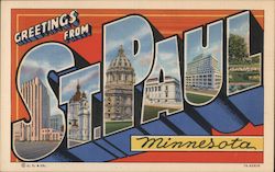 Greetings from St. Paul Minnesota Postcard Postcard Postcard