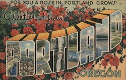 Greetings from Portland Postcard