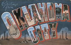 Greetings from Oklahoma City Postcard Postcard Postcard