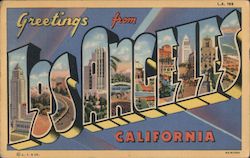 Greetings from Los Angeles Postcard