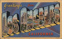 Greetings from Los Angeles Postcard