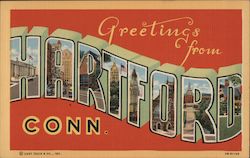 Greetings from Hartford Postcard