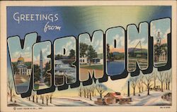 Greetings from Vermont Postcard