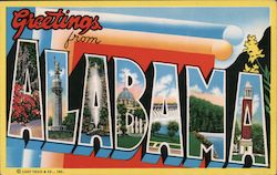 Greetings from Alabama Postcard