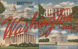 Greetings from Washington Postcard