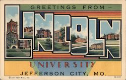 Greetings from Lincoln University Postcard