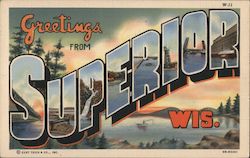 Greetings from Superior Postcard