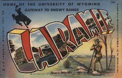 Greetings from Laramie Wyoming Postcard Postcard Postcard