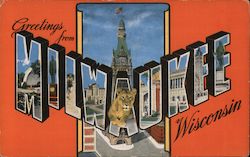 Greetings from Milwaukee Postcard