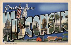 Greetings from Wisconsin Postcard