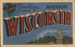 Greetings from Madison Postcard