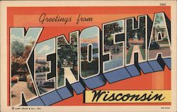 Greetings from Kenosha Wisconsin Postcard Postcard Postcard