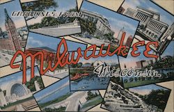 Greetings from Milwaukee Postcard