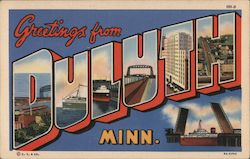 Greetings from Duluth Postcard