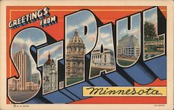 Greetings from St. Paul Postcard